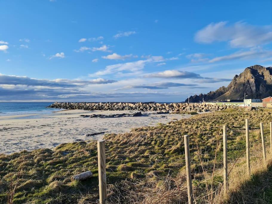 Fjosen - Bleik Beach Apartment Bagian luar foto